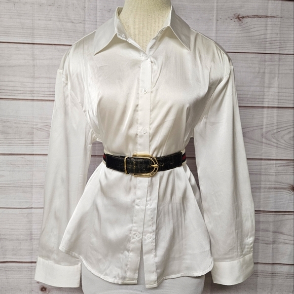 Gucci Nylon And Leather Belt In Cream Navy And Red Size 32 / 80 - Picture 3 of 12